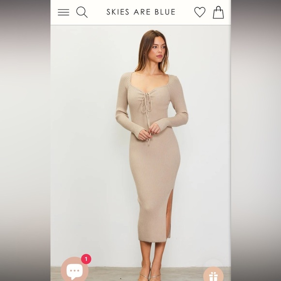 Skies are Blue knit short sleeve dress medium - Picture 5 of 5